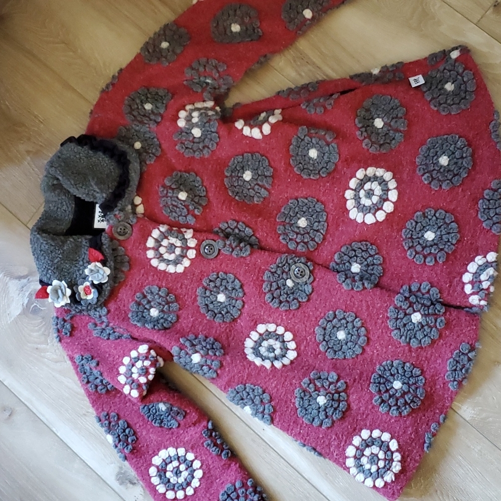 EUC Corky's Plush Swing Coat